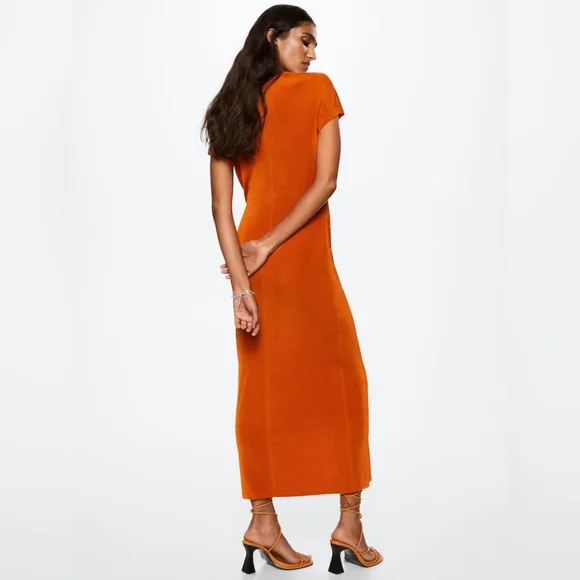 MANGO Knot dress - Picture 3 of 4